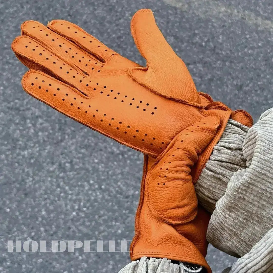 Men’s Retro Goatskin Driving Gloves