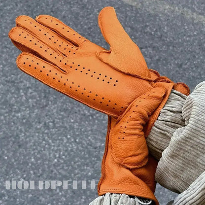 Men’s Retro Goatskin Driving Gloves