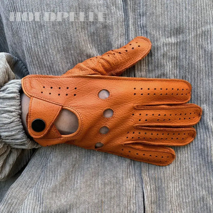 Men’s Retro Goatskin Driving Gloves