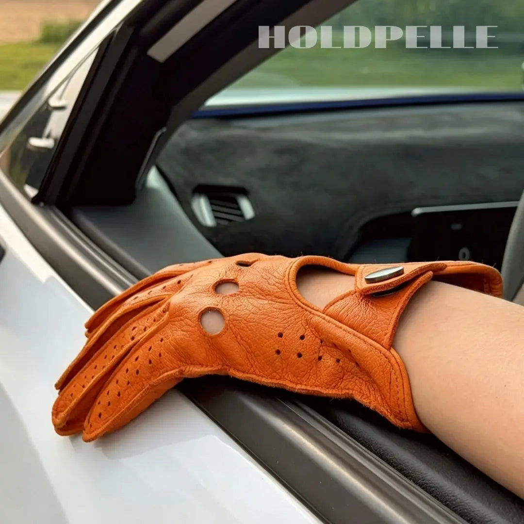 Men’s Retro Goatskin Driving Gloves