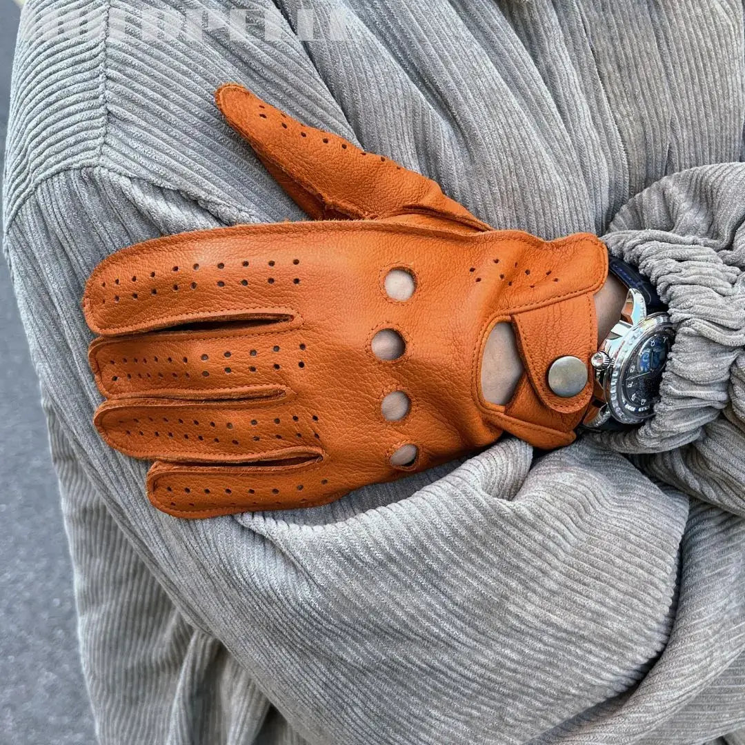 Men’s Retro Goatskin Driving Gloves